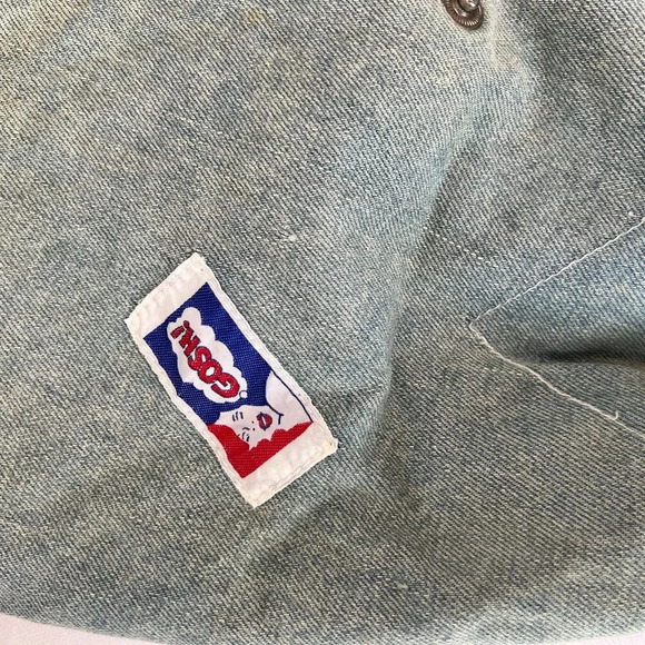 Vintage Holiday Fair Faded Blue Jean Denim Hobo Crossbody Jetbag - Picture 8 of 12